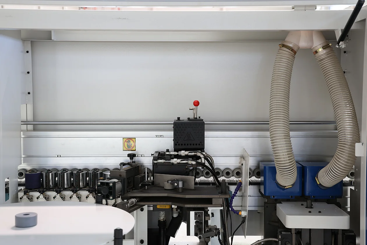 JYW-803C High-Speed Automatic Edge Band Machine Cabinet Production Woodworking Manufacturing Plant Featuring Essential Motor PLC