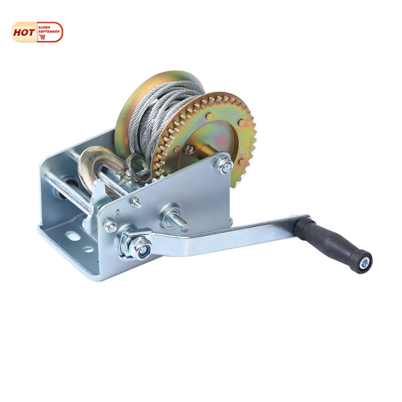 
Easy Operated 2 Ton Worm Gear Cylindrical Gearbox For Hand Winch  (1600159949005)