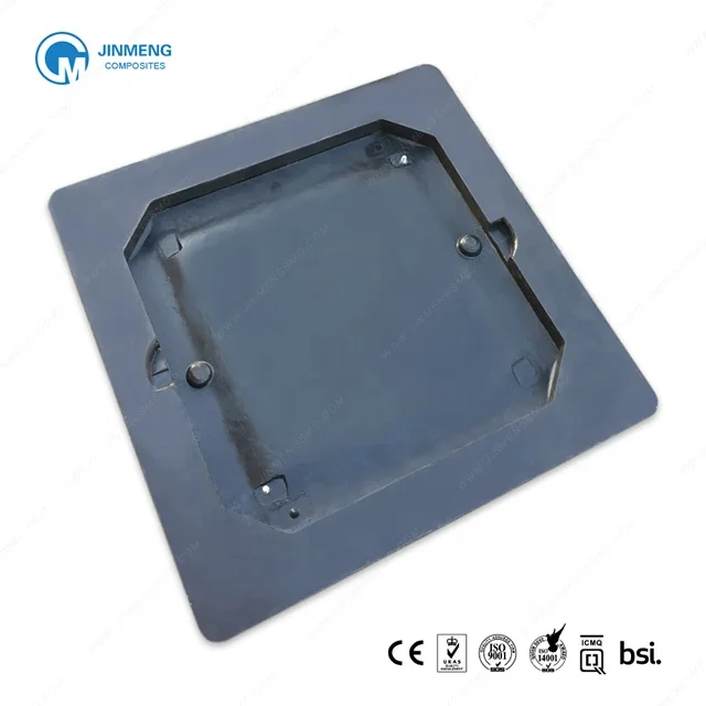 Square  Waterproof  Composite Manhole Cover EN124 D400 CO600x600mm