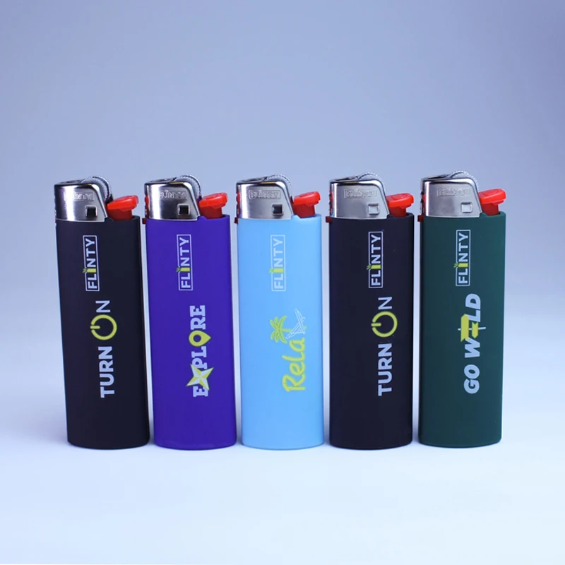 Colorful lighter disposable advertising customized printing mini small lighter