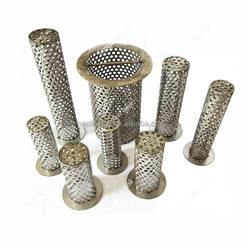 1-5mm hole size 304 stainless steel Flange perforated mesh filter tube