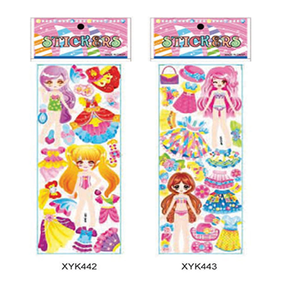 Promotional hot sale waterproof high adhesive custom logo cartoon stickers packaging cartoon stickers