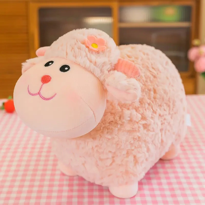 HECION 28cm Sheep Pillow Soft Handle Sheep Plush Toy Sheep Stuffed Toy