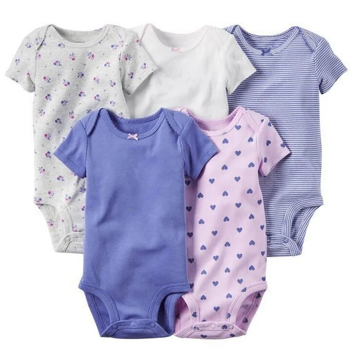 new born customize soft organic printing unisex baby bodysuits