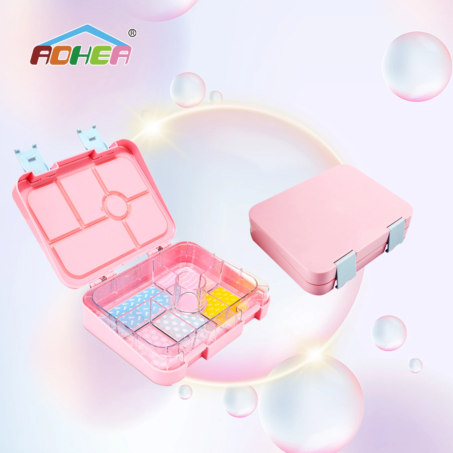 Aohea в Корейском стиле взрослых многоразовые сублимации герметичные еды Логотип изготовленные на заказ Ланч-боксы для детей