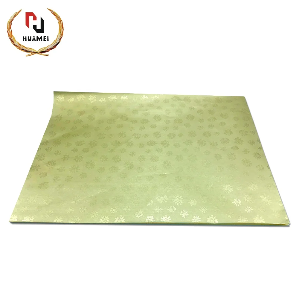 
Golden Flower embossed aluminum foil composite paper chocolate candy aluminum foil 65g manual / automatic wrapping paper 