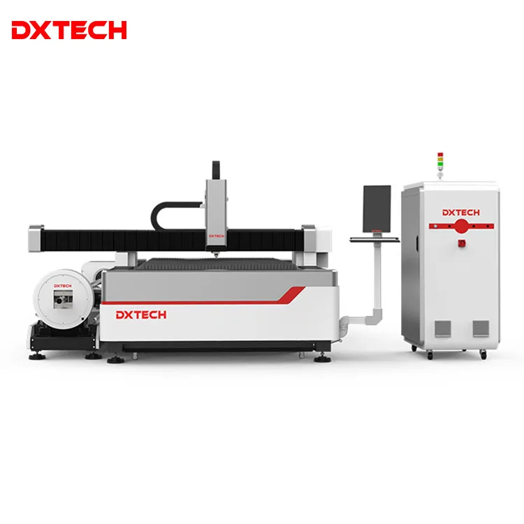 Dxtech 3000W 4000w Exchange Table Fiber Laser Cutting Machine Raycus Laser Raycus Water Cooling System Sheet Metal 1000w 1500w