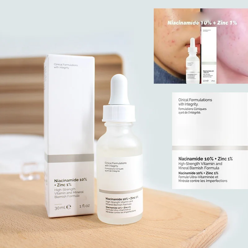 Niacinamide 10% Zinc 1% Hyaluronic Acid B5  Buffet Lactic Acid Caffeine Skin Care