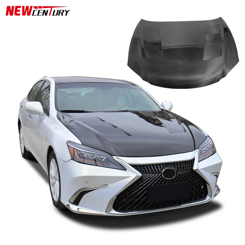MBJ style carbon fiber perforated hood  bonnet for Lexus ES 2006-2012