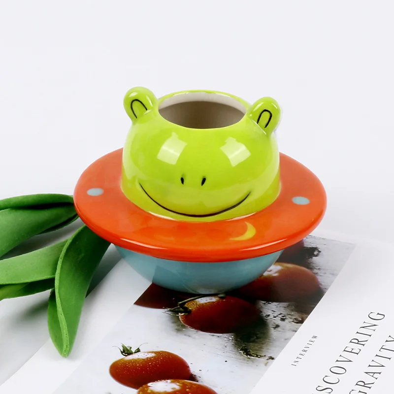 Home Decor Gift Flower Pots Ceramic Animal Succulent Planter Cute Frog Animal Flowerpot