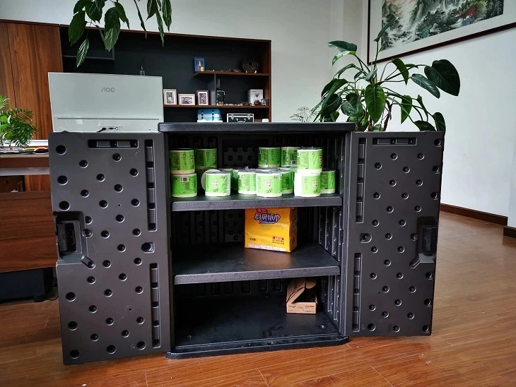 
New HDPE Garden storage shed, garden storage bin,garden storage box Plastic Base Cabinet 