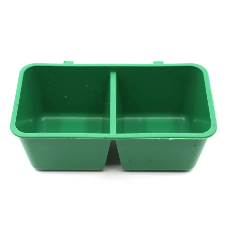 Creative Double Groove Bird Feeder Food Tray Parrot Waterer Hanging Animal Water Bowl Bird Supplies Drinking Cups Pet Products