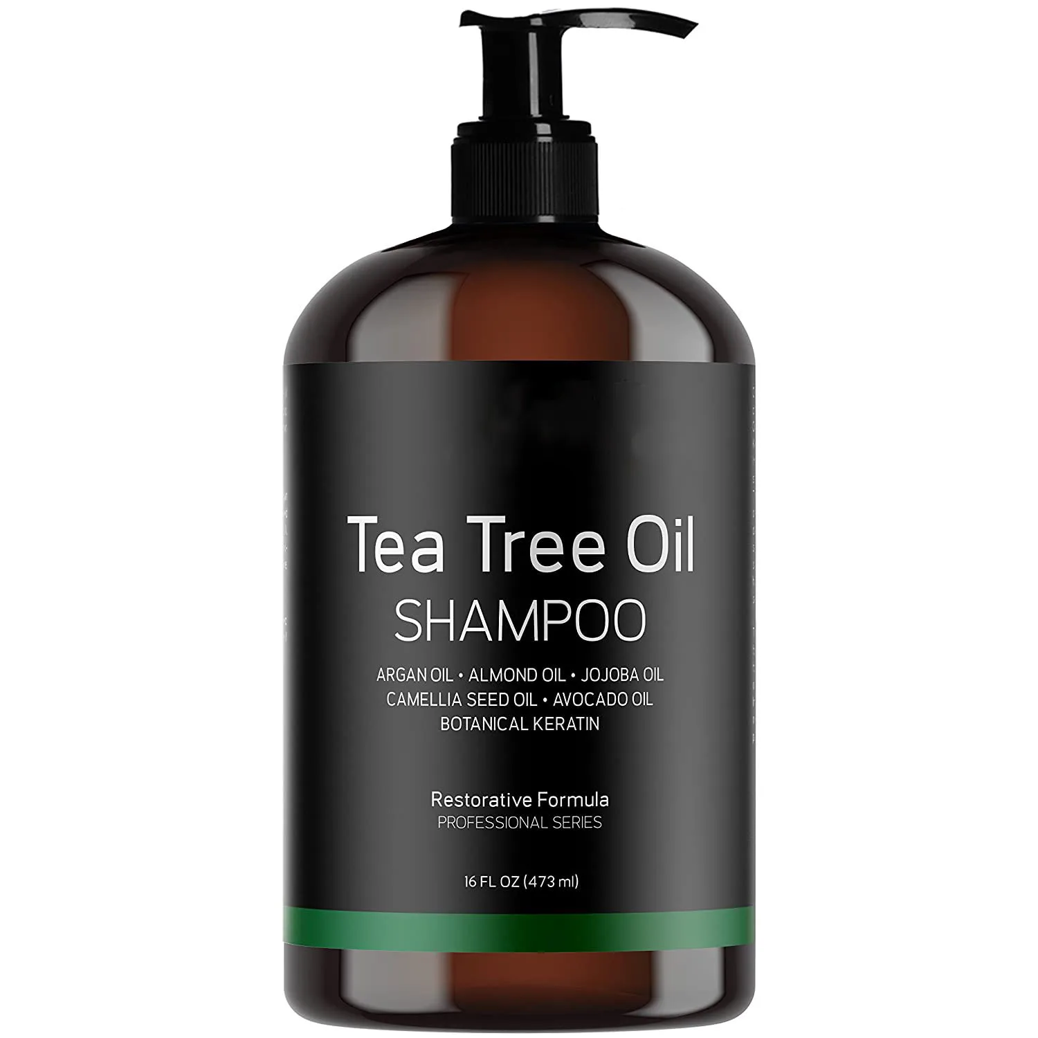 OEM ODM Tea Tree Oil Shampoo for Dandruff Dry Hair & Itchy Scalp 16 Ounces Private Label Wholesale