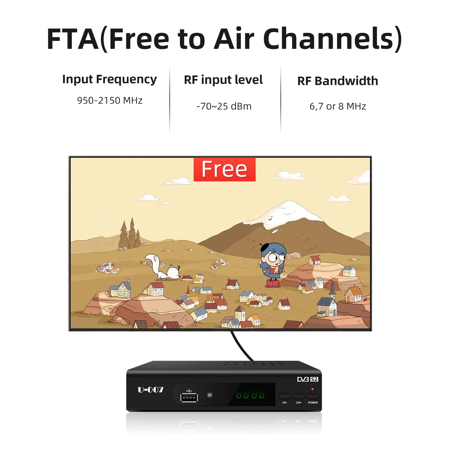 dvb-s2 digital satellite tv receiver fta set top box satellite tv box decoder