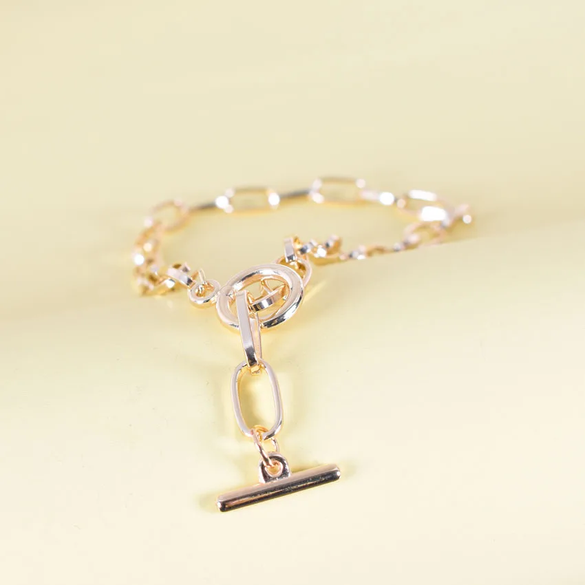  Fashion 18K Gold Color Link Thick Chain Choker Necklace Punk Collar Statement Jewelry For Women