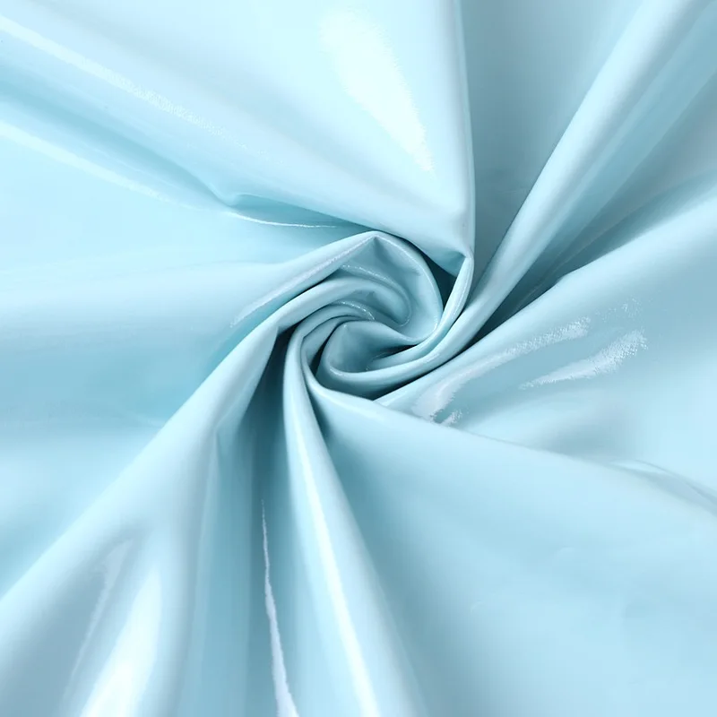4 way stretch PU mirror plastic fabric vinyl for women garment