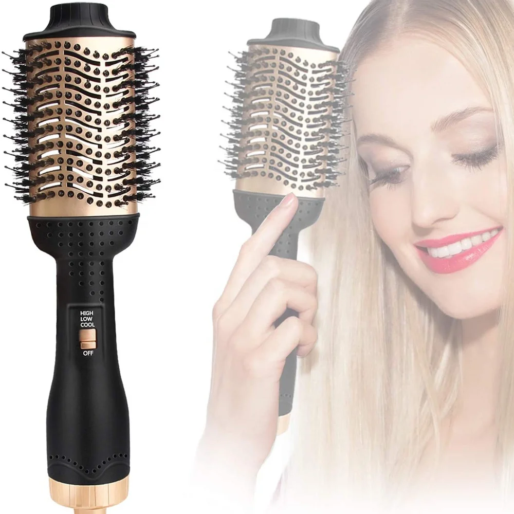 Professional One Step Dryer Volumizer Hot Air Brush Hair Dryer Brush Salon Negative Ion Ceramic Electric Blow Dryer