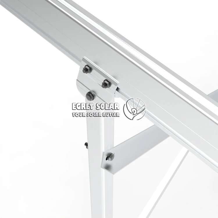 Ground Solar Energy  Bracket Pv Ground Mounting Structures System with Ground Screw