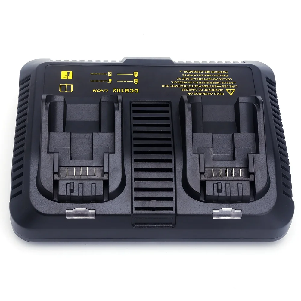 J048 Dual Port Charger DCB102 10.8v to 20v lithium battery DCB101 DCB107 DCB140 DCB200  Power Tool battery Charger  For Dewalts