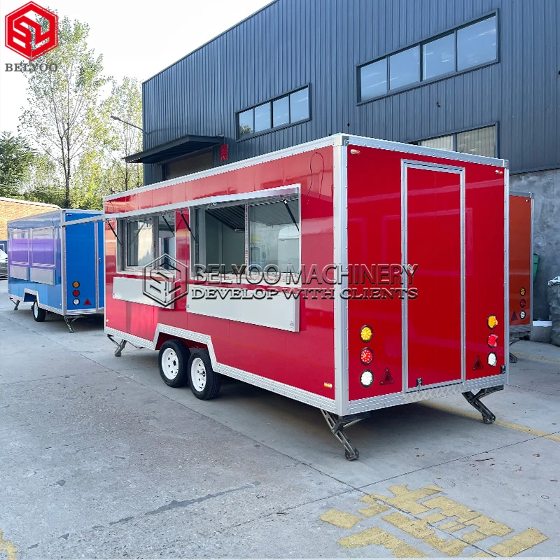 Innovative Street Vending Food Trailer with Full Kitchen and Ice Cream Truck Accessories for Sale