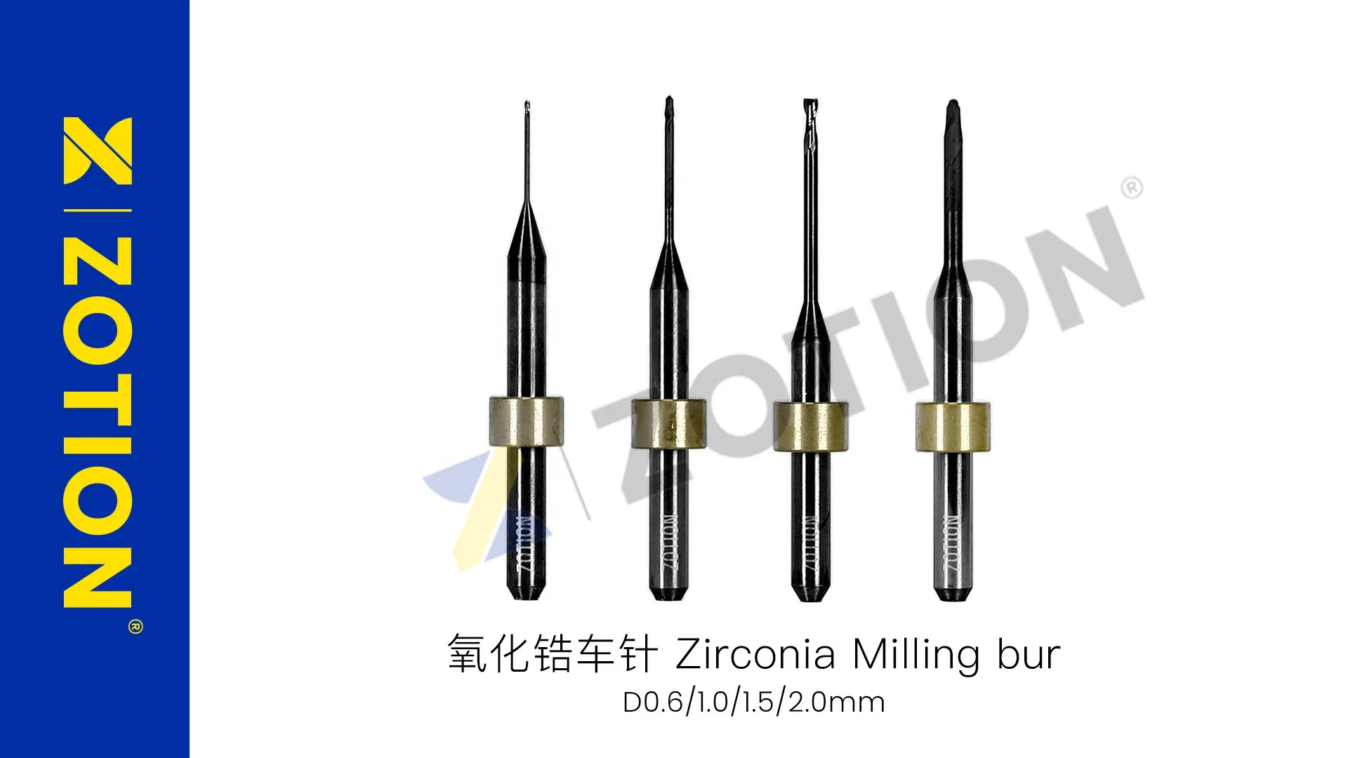 zirconia ceramic denture burs of dental milling machine for cad cam system