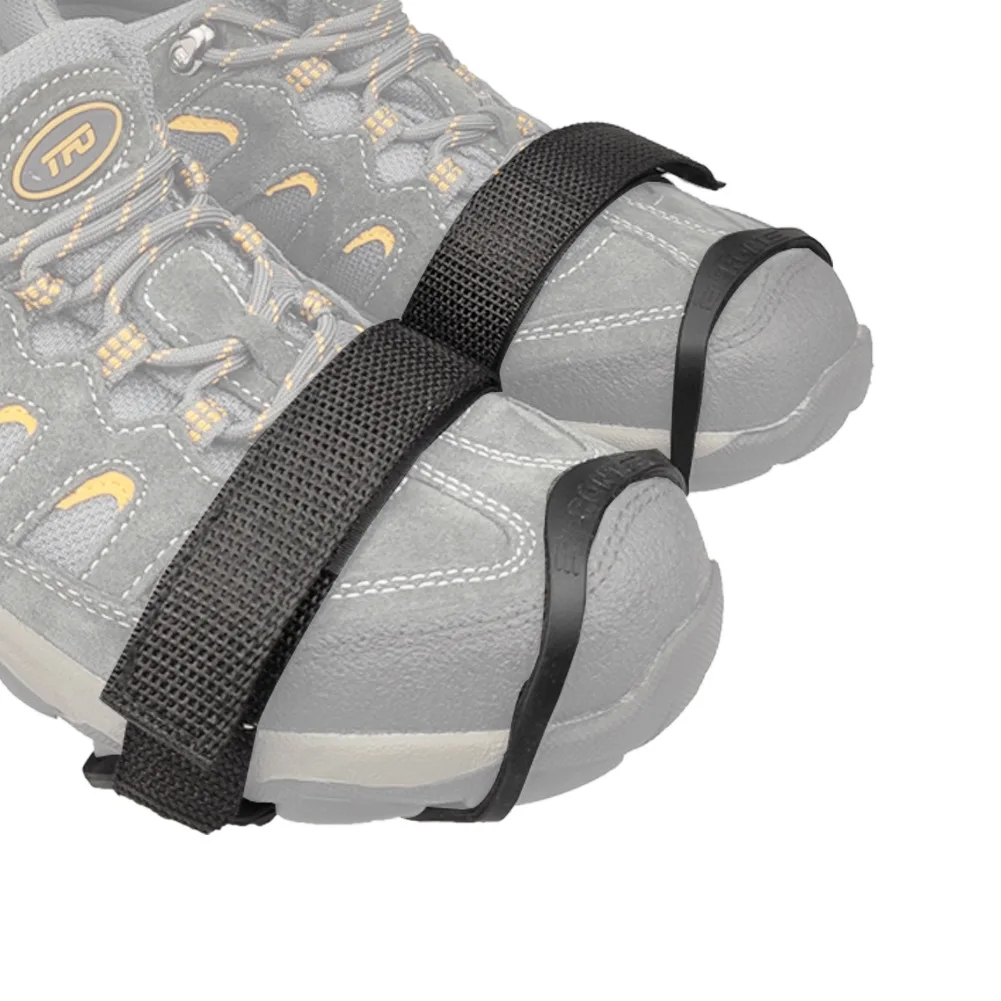 Wholesale 11 Spikes Crampons Zinc Plated Iron Nails Anti-Slip Nature Rubber Ice Cleats Grips for Hiking Fishing Shoes Boots