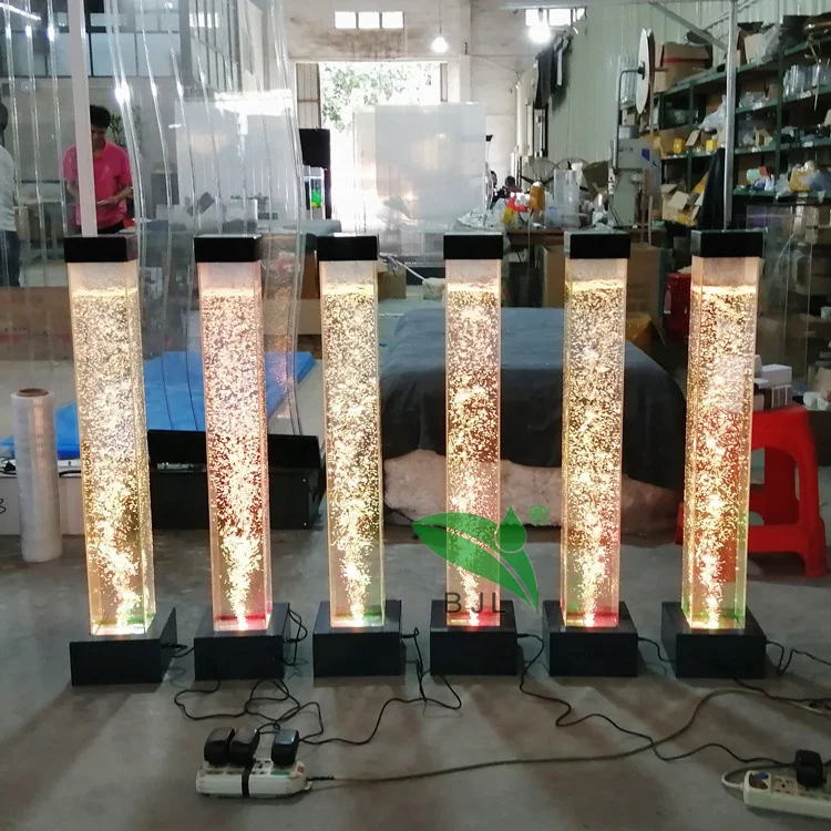 Led Light Color Changing Restaurant Water Bubbles Table Lamp