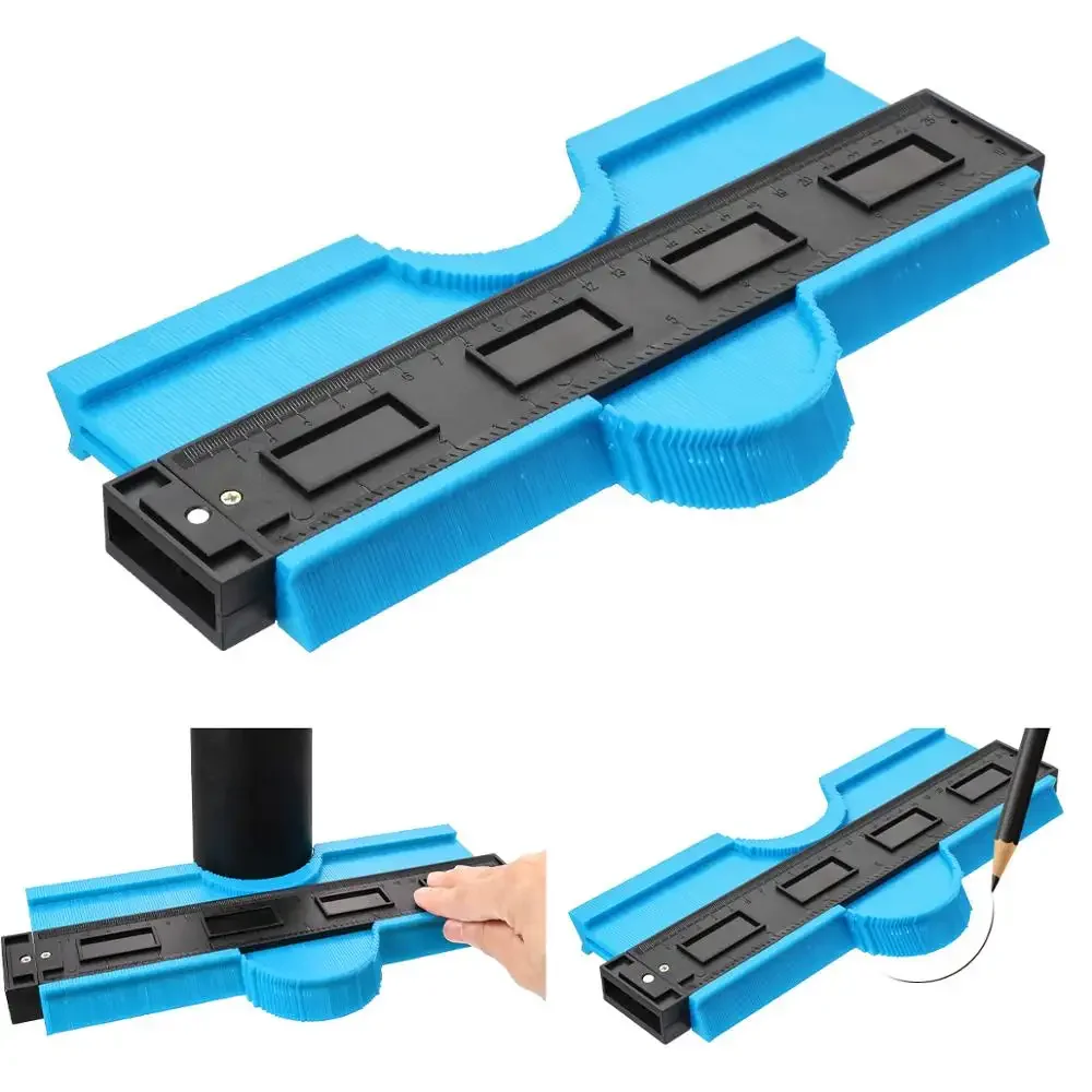 Profile Shape Duplicator Tool Master Outline Plastic Contour Gauge for Woodworking