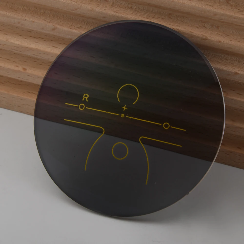 China Lens Wholesale  Blue Block Clear Base Hot Reading  Multifocal Lens 1.56 Photochromic Grey  Brown Progressive Lens