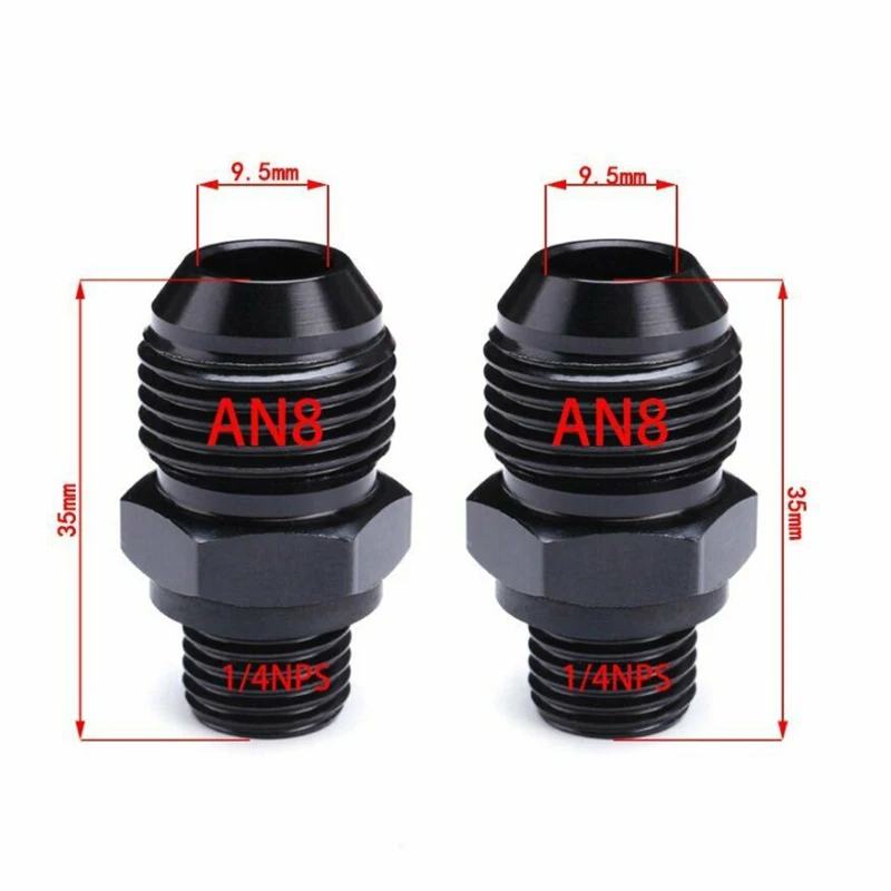 AN8 to1/4NPS & AN6 to 1/4NPS Transmission Oil Cooler Adapter Fitting for GM Turbo 350 400 200R Transmissions