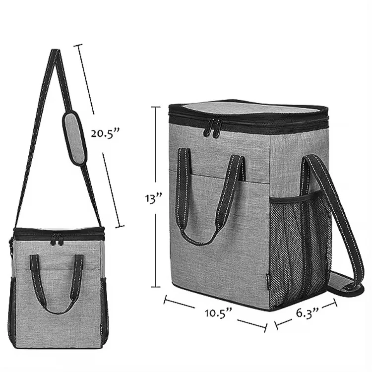 Wilson Custom 600D Insulated Lunch Bag 6 Bottle Wine Carrier Insulated & Padded Wine Cooler Bag with Handle AndShoulder Strap