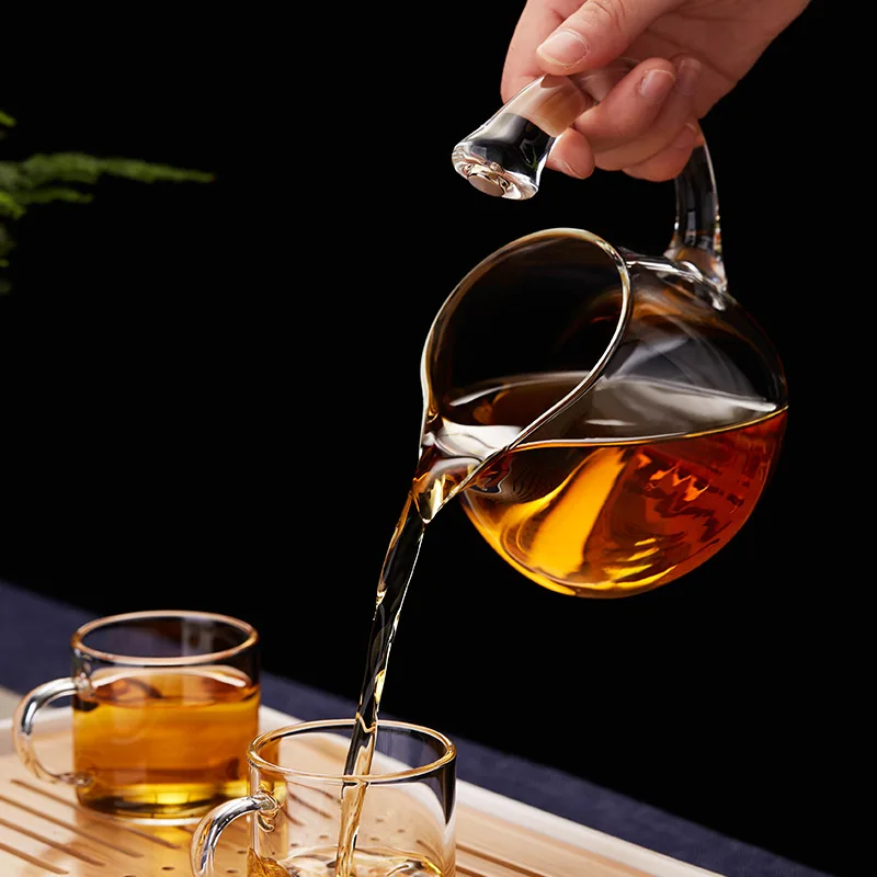 Classical Palace Style High Borosilicate Glass Tea Set Household Magnetic Tea Maker Pot