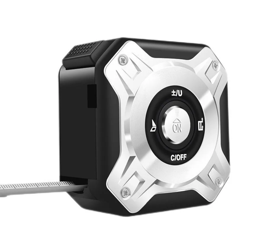 Laser Measure 131.2Ft/40M with steel Tape 16.4ft/5m,Laser Distance Meter with USB Charging LCD Digital Display Red
