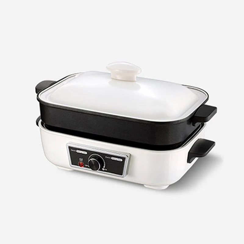 Кухонная электрическая кастрюля Многофункциональная портативная уличная антипригарная Корейская сковорода для гриля и барбекю