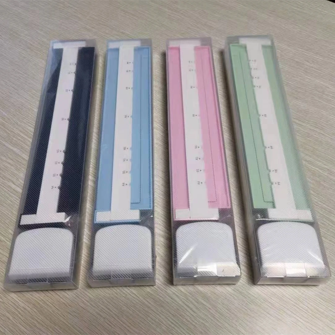 Black Metal and Plastic Used for A4 B5 A5 Position the Hole Punch Loose-leaf Paper 6 Hole Punch