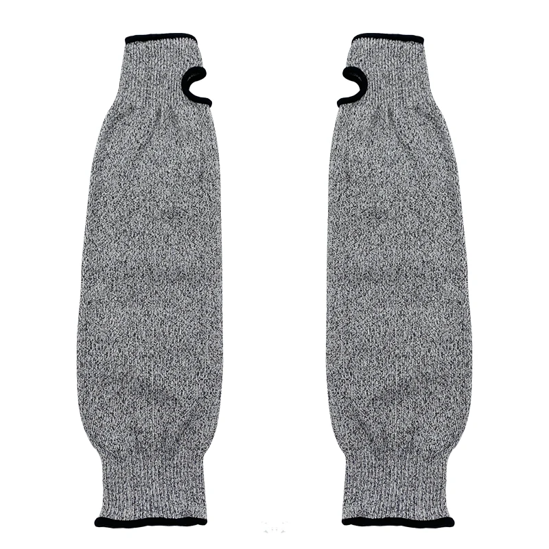 Cut-Resistant Safety Sleeves with 13g Gauge HPPE Aramid or Kevlar Fabric Sleeves for General Purpose Protection