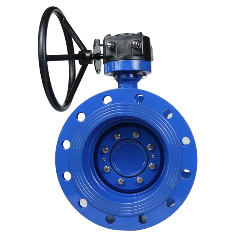 DN900 PN16 Cast Iron Butterfly Valve with Turbine Flange Conforming to DIN BS UNI ISO ANSI as JIS Standards