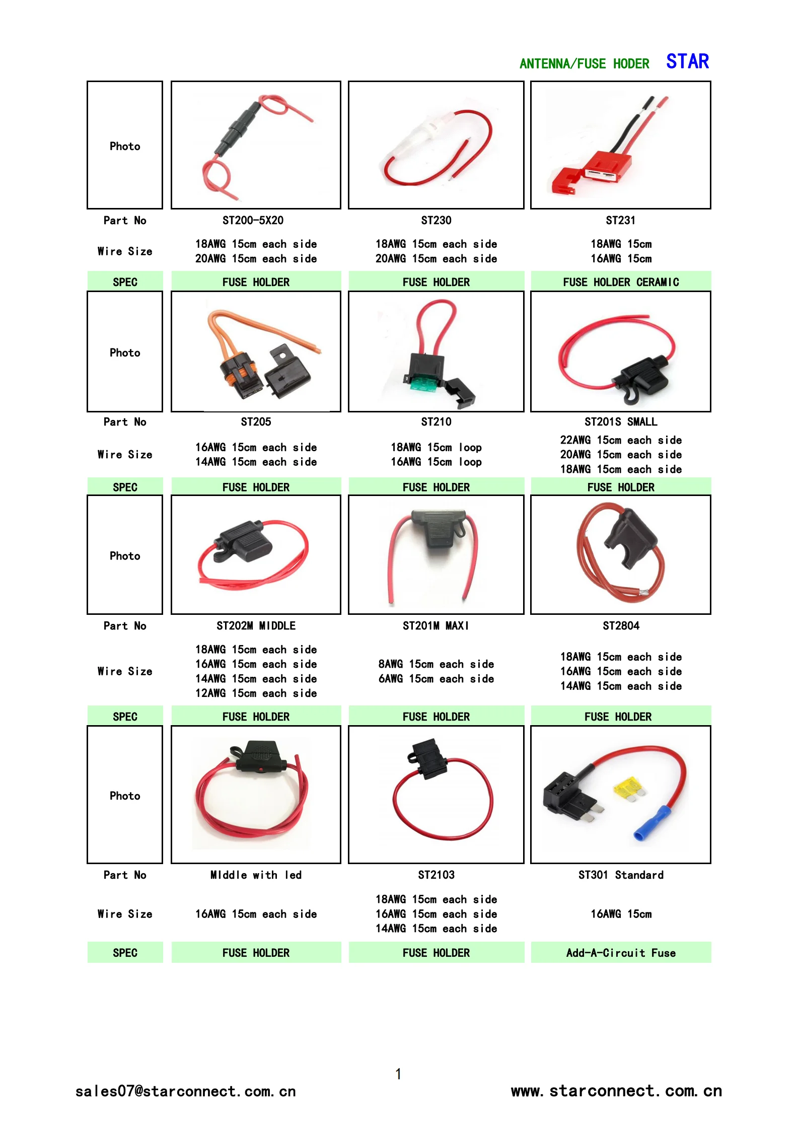 Direct Manufacturer flexible Wire Harness Cable Assembly 6 AWG Auto In Line maxi Fuse Holder for heavy duty car