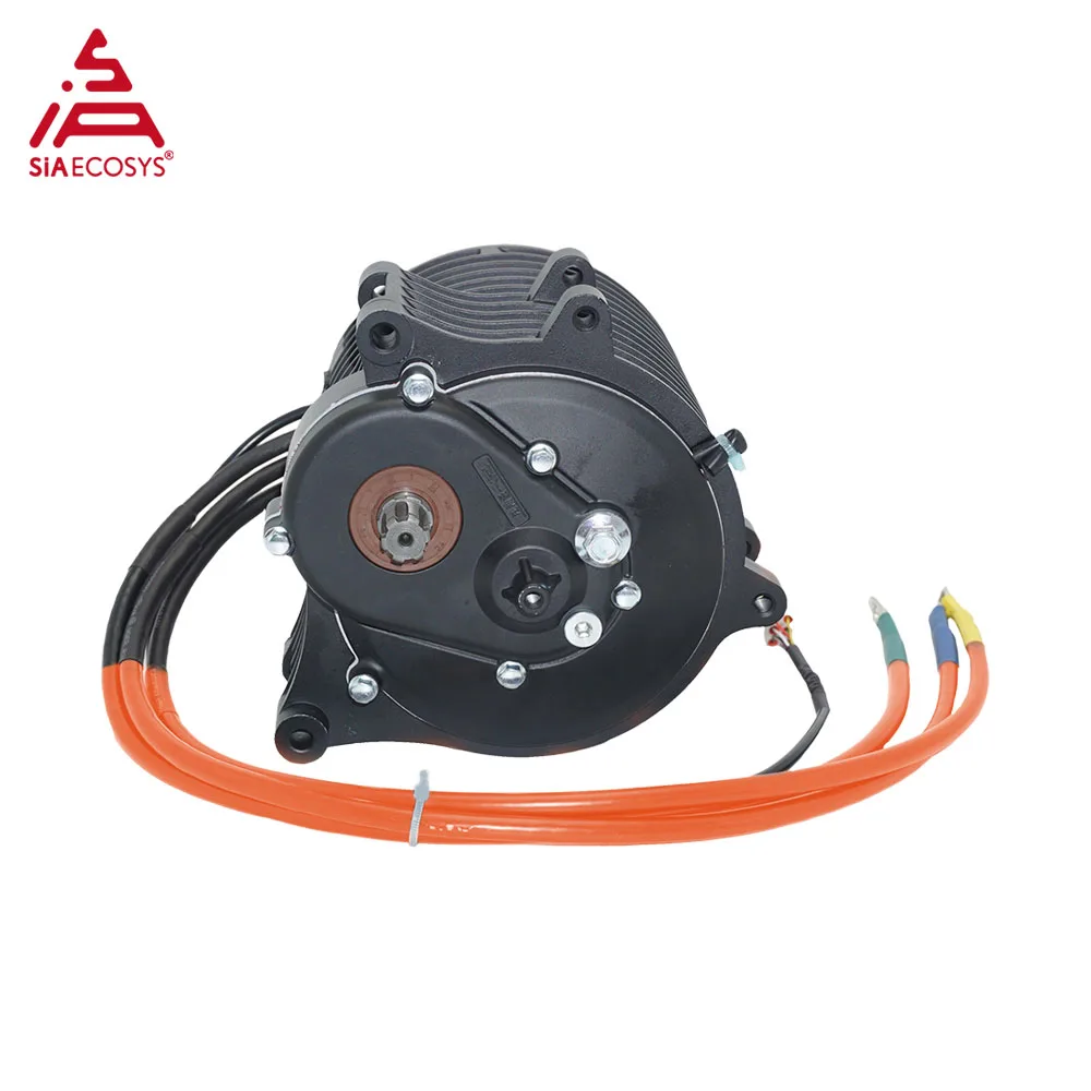 QSMOTOR 138 3000W V3 70H 5500W Max continuous 72V 100KPH Mid drive Motor conversion kit with EM150-2SP Controller