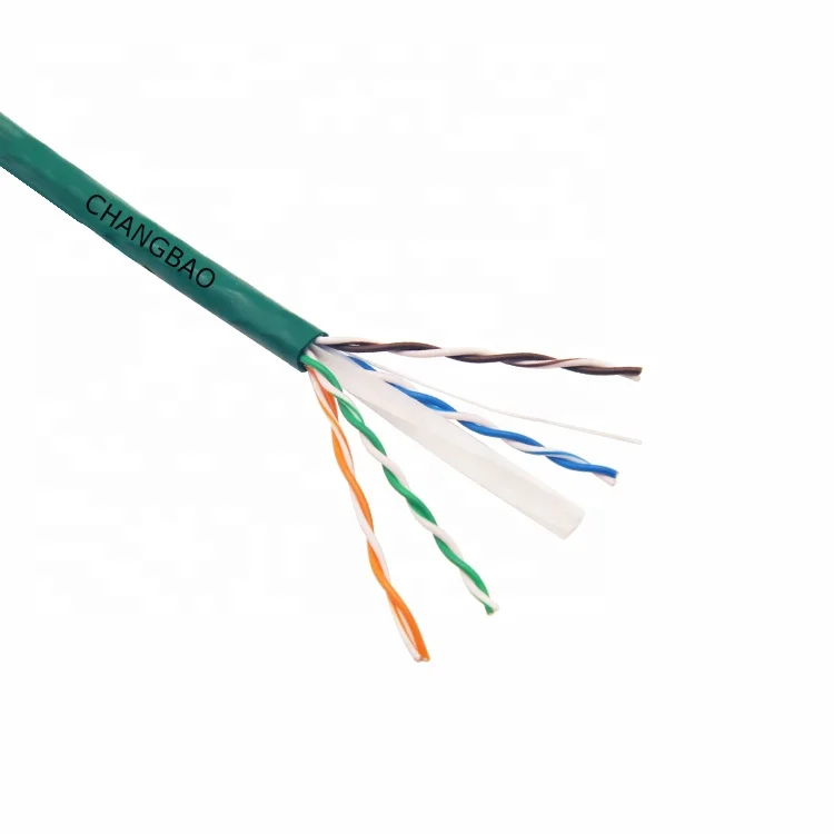
Changbao Indoor 305m 4 pair 23AWG UTP FTP STP SFTP Cat6e Cat6 Cable Reel Lan Cat6 Cable 