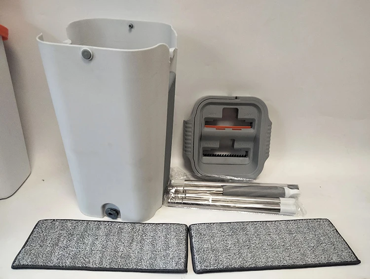 360 rotation flat Mop Home Cleaning System Spinning Floor Mop with Vertical washing Bucket