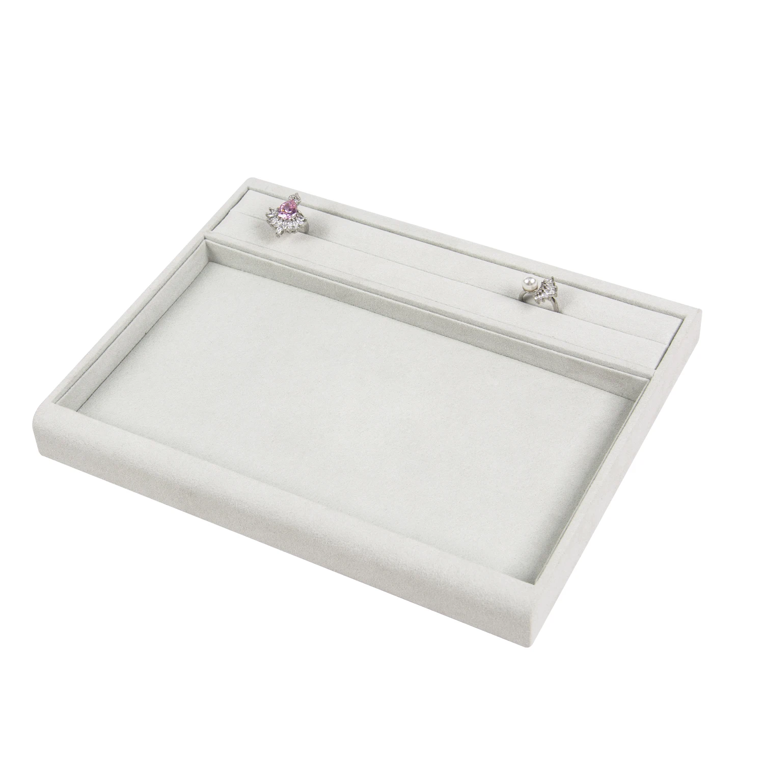 Wholesale Microfiber Jewellery Display Holder Stand DIY Custom Ring Bracelet Necklace Earring Holder Stand Jewelry Display