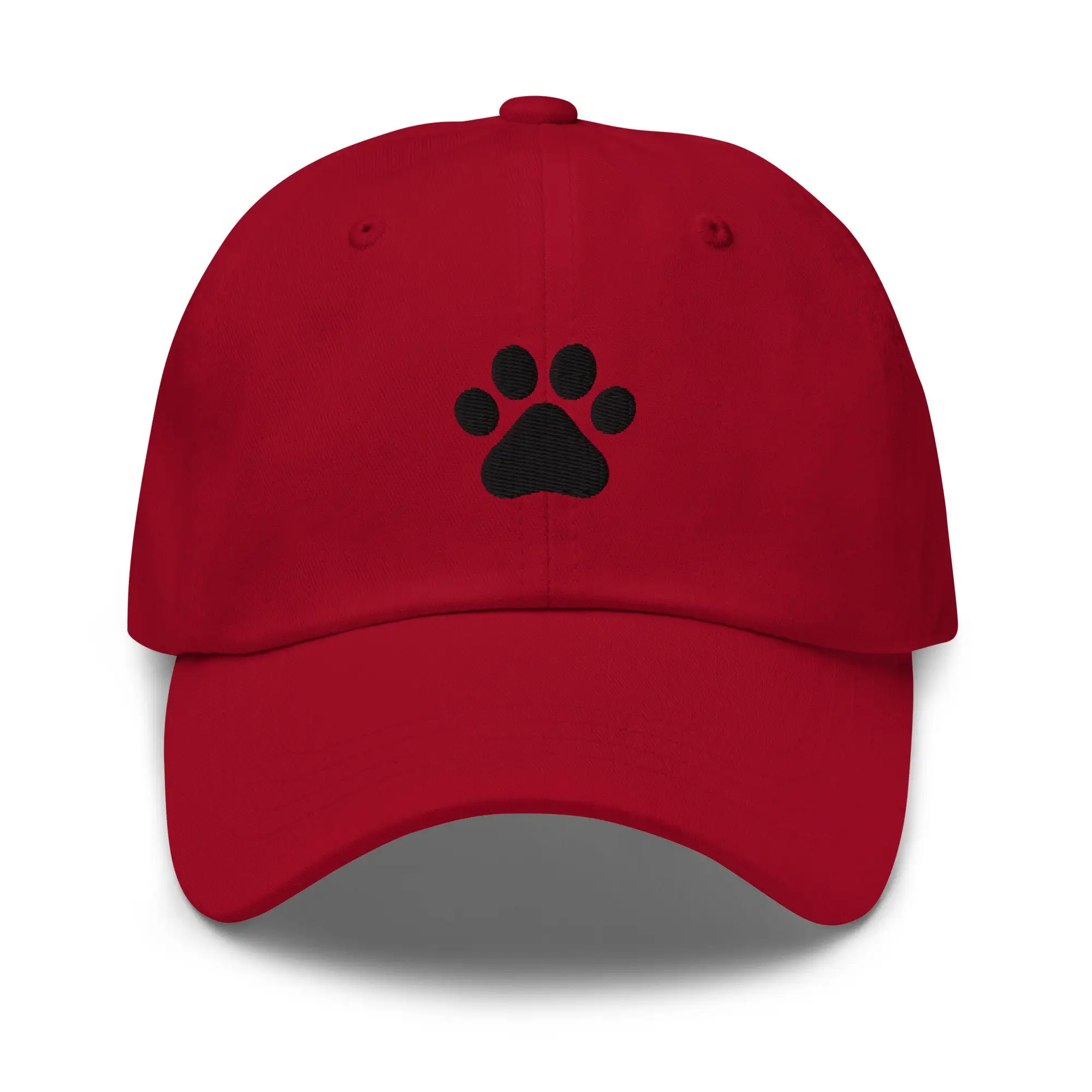 Custom logo Factory price Manufacturers OEM Paw Print Dad Hat Embroidered Unisex Hat Handmade Cap Adjustable Baseball Cap Gift