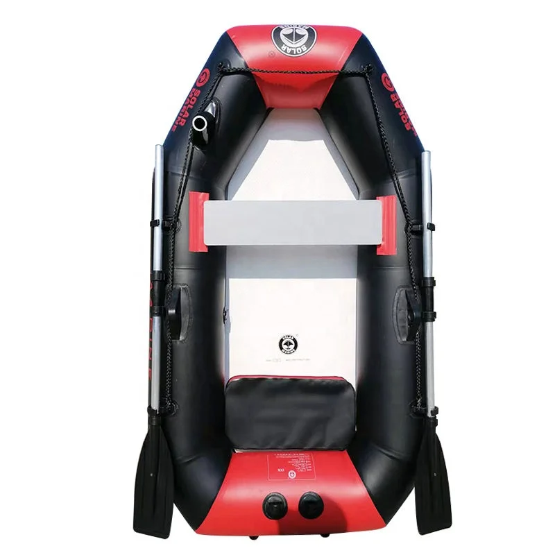 1.75M Rowing Boat with Air Deck Floor Single Inflatable Kayak With Accessories Fishing Boat For Sale