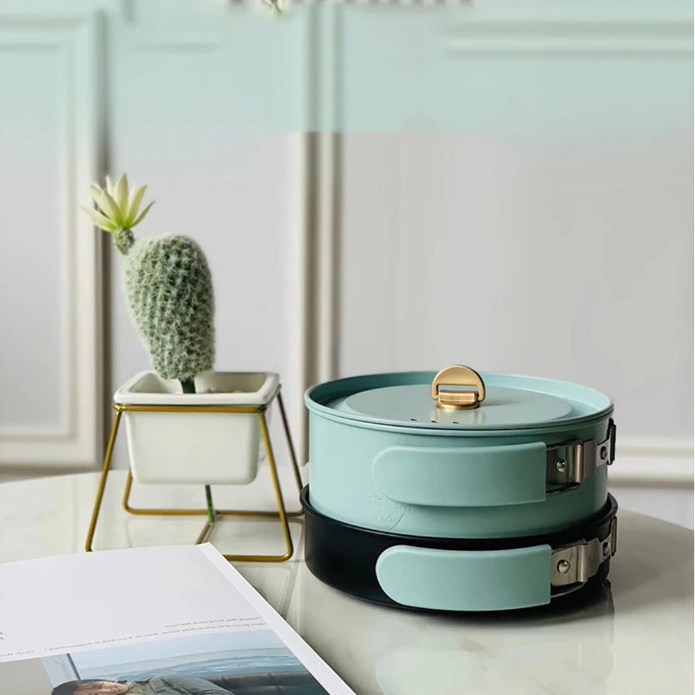 Factory Direct Two Pots Pan Set Portable, Eco-Friendly Compound Multi-layer Bottom Cloth Bag Packing Pot Cooking