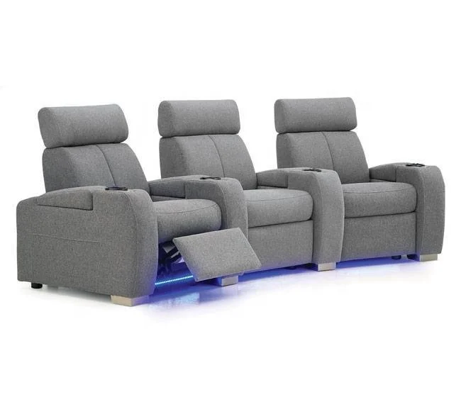 VIP Cinema Seating Luxury Recliner Sofa Mini Top Grain Leather Modern Sofa