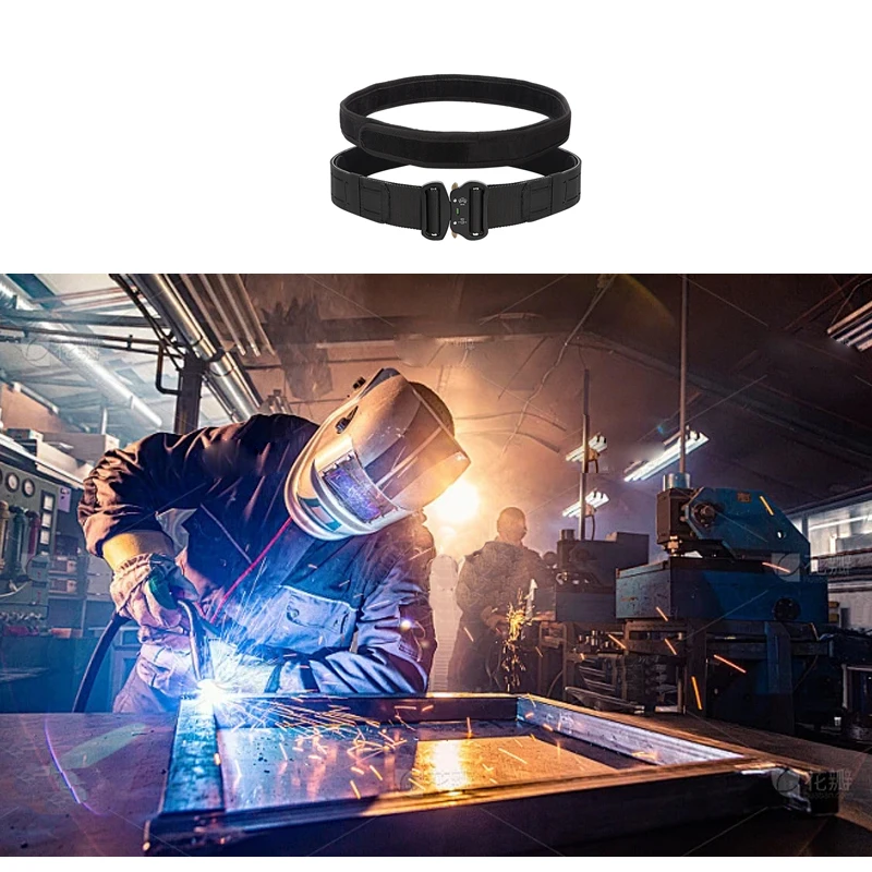 High Quality Double Side Metal Buckle Quick Release Nylon Tactical Belt For Men