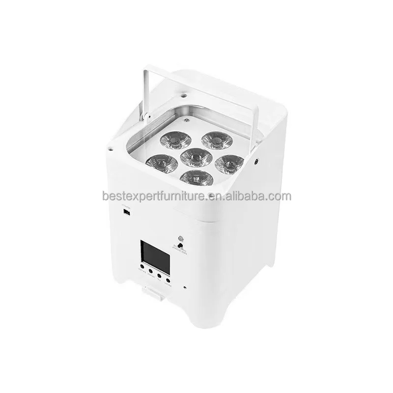 Беспроводное управление DMX 6*18 Вт RGBWA UV 6 в 1 с батарейным питанием светодиодный светильник для свадьбы диджейская вечеринка