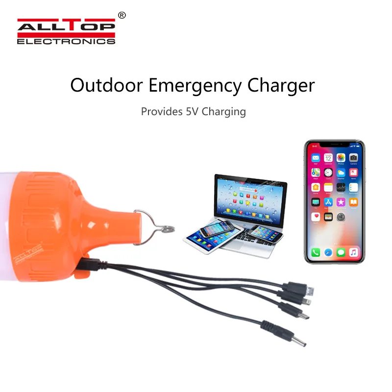 Portable Remote Control Ip65 Waterproof Outdoor 20w Rechargeable Battery Solar LED Emergency Light