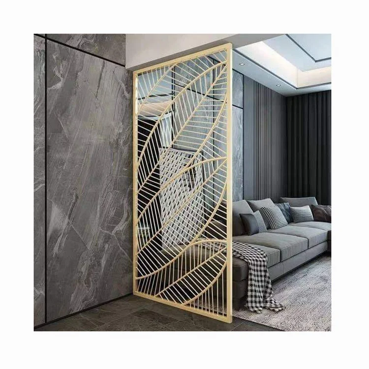 Customized Decorative Stainless Steel Room Divider Hanging Living Room Partition